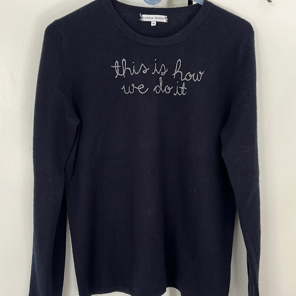 Lingua Franca cashmere sweater